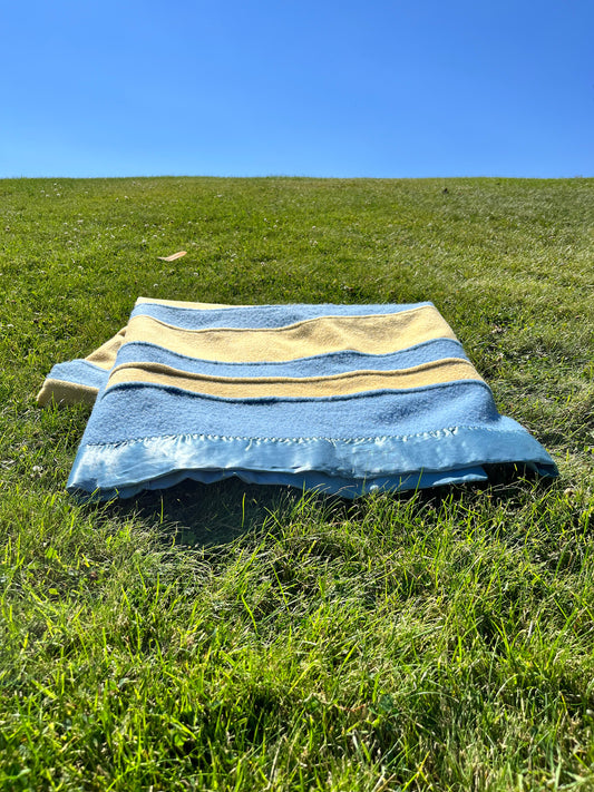 Blue and Yellow Blanket