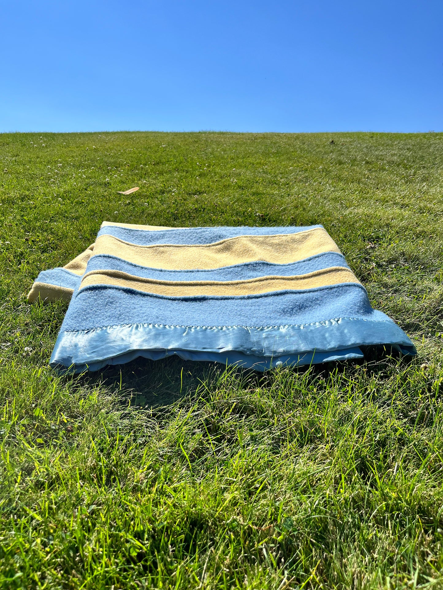 Blue and Yellow Blanket