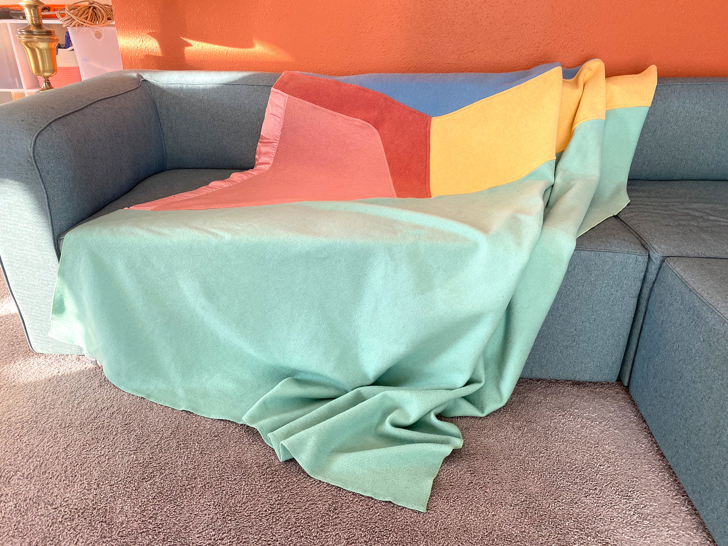 Rainbow Wedge Blanket